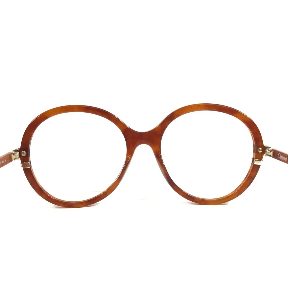 Chloe Eyeglasses Frames CH0108O 002 Havana Brown Orange Tortoise Gold 54-18-145